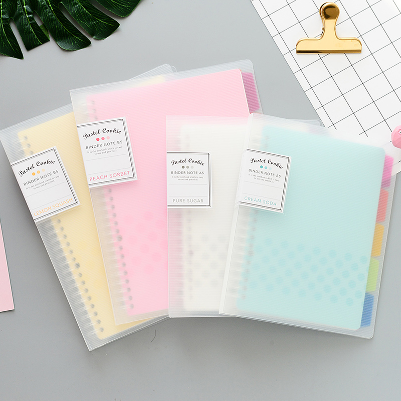 Binder A4 Lever - コクヨ-ノートブック,ルーズリーフ,パステルクッキー,新しいランバンシーシリーズ,チェックリングバインダー,インナーコアa5 b5 a4,日記プラン,1個
