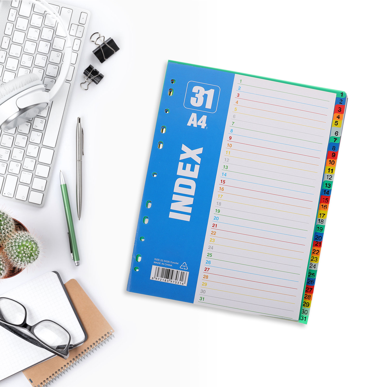 1セット ナンバーインデックスページ A4 11穴タブ付きデ - Tab Divider A4 のレビューと価格