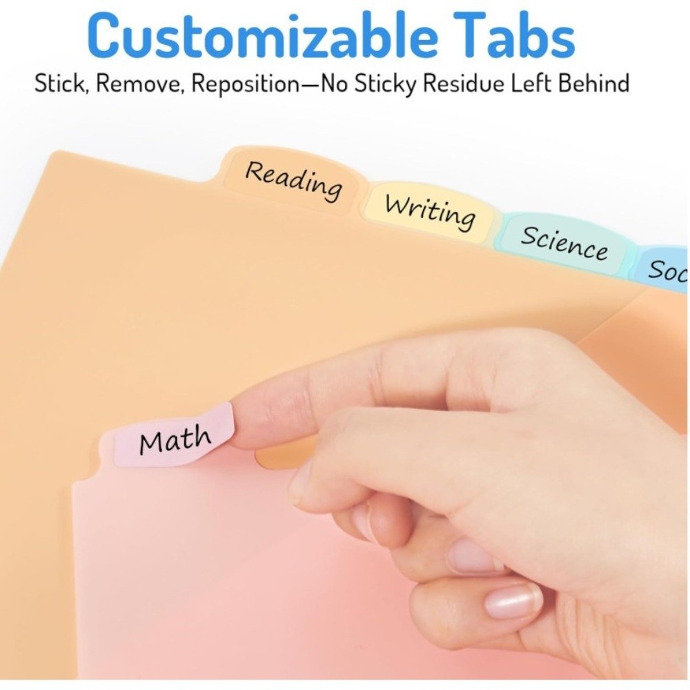 耐久性のあるバインダーディバイダー プラスチック製 書き込み - Tab Divider A4 のレビューと価格