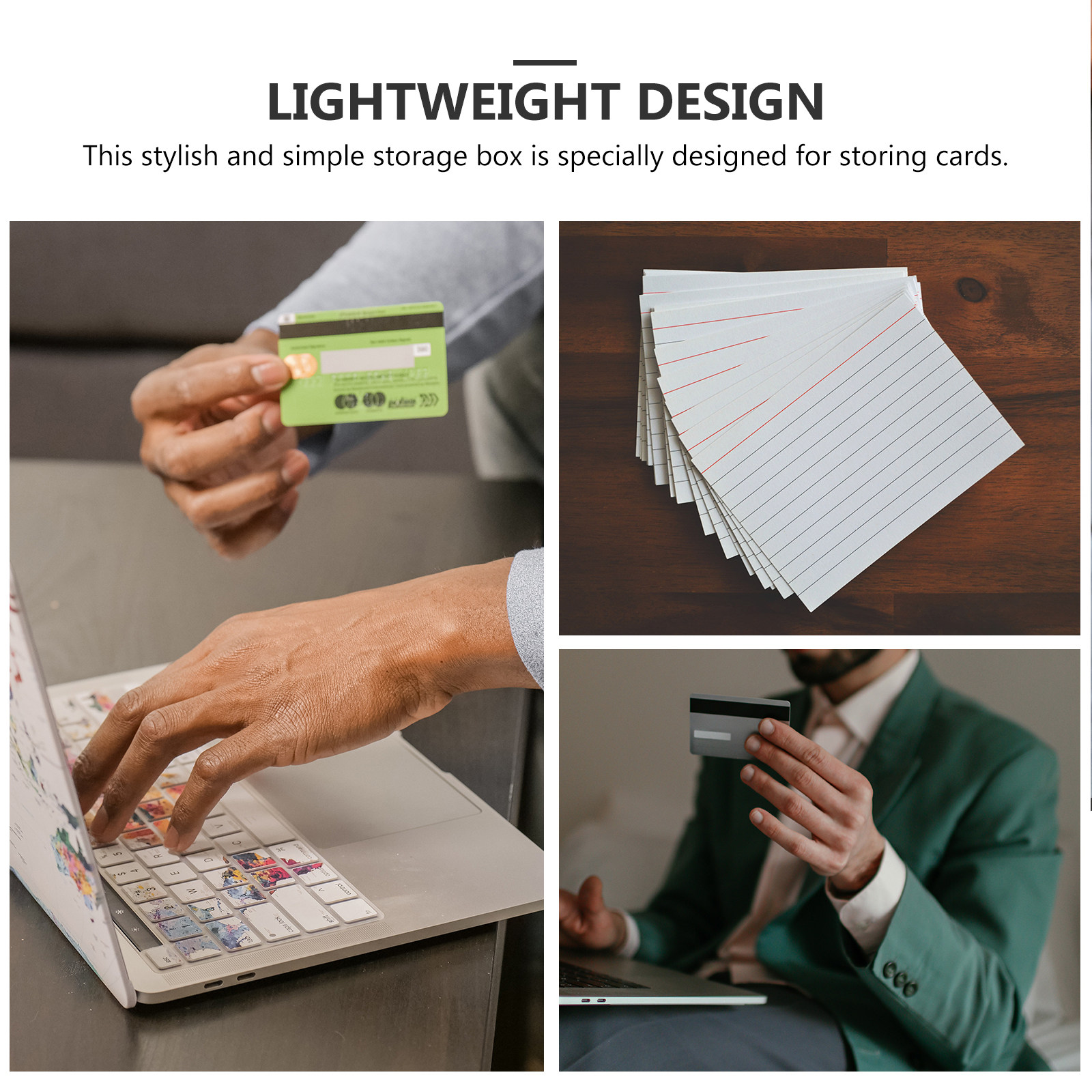 4個入りプラスチック製インデックスカードファイルボックスホル - Index Card Holder のレビューと価格