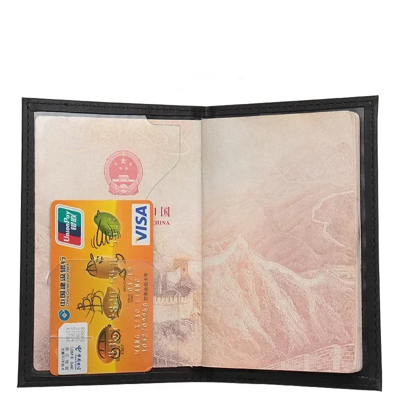 ファッション女性男性パスポートカバー Pu レザー無地旅行  - Index Card Holder のレビューと価格