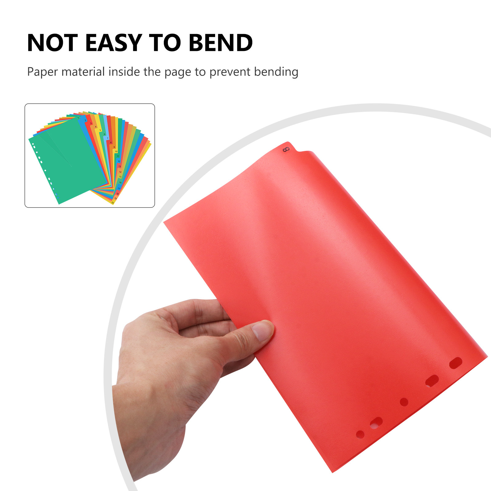 20ページA4カラフルプラスチックタブディバイダー、インデッ - Tab Divider A4 のレビューと価格