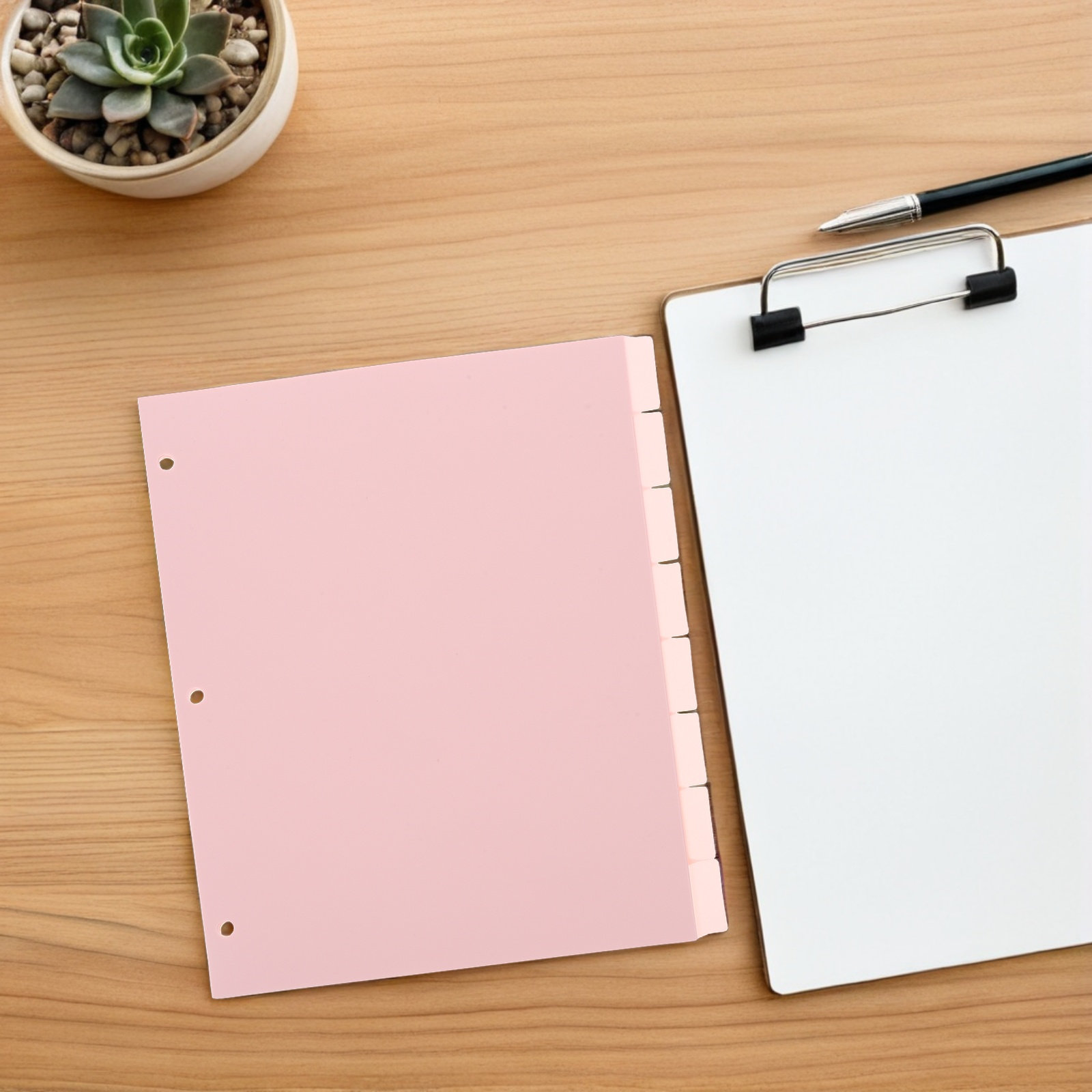 8枚入りの丈夫なバインダーディバイダー（タブ付き）、6穴バイ - Tab Divider A4 のレビューと価格