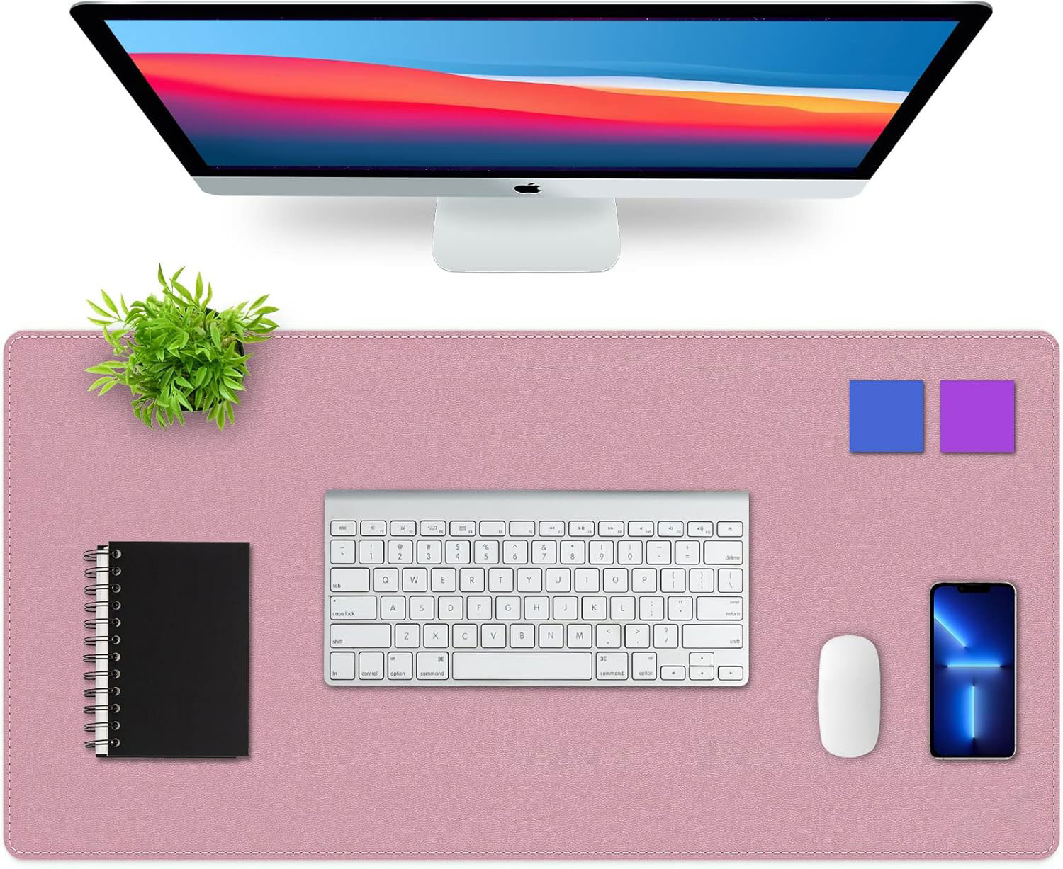 デスクマットブロッター、両面オフィスデスクパッド、防水滑り止 - Leather Desk Pad のレビューと価格